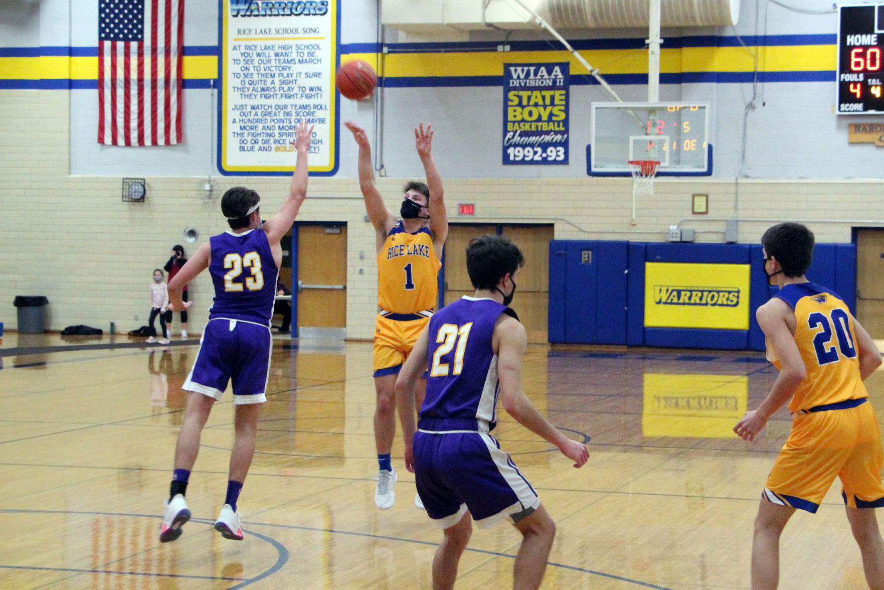 Rice Lake boys basketball vs. Ashland 12-30-20